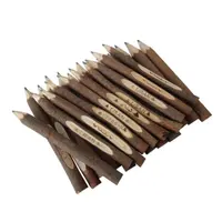 Lápis de ramos de árvore de madeira, lápis de 17cm, ecológico, natural, com logotipo personalizado