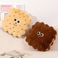 Usine En Gros Doux Chocolat Biscuits Décor Oreiller Cookie En Forme D'oreiller Maison Canapé En Peluche Oreiller