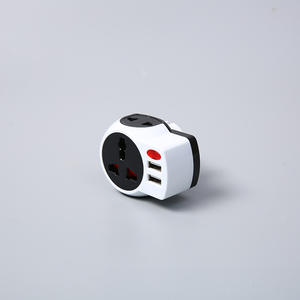 Adaptateur de voyage Tianhe Jinming, prise standard européenne 100-240V 5V 2.1A, double USB, prise universelle, matériau ABS - Product Image 2