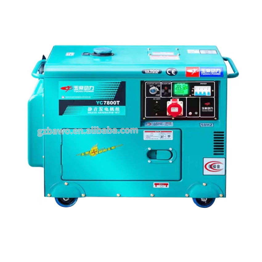 OEM Заводская цена 8kw 10 квт дизельный генератор 220v 380v ats e-start домашний уличный Бесшумный Генератор Электричества