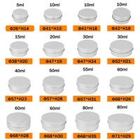 Boîte en aluminium à visser de 5 ml à 400 ml pour pommade de Lithospermum, crème pour les mains et le visage, crème de neige – Modèle de stockage – Vente en gros, produit phare