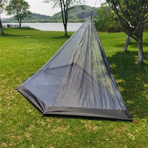 Tente d'été Demi-maille intérieure Pyramide <span class=keywords><strong>Tipi</strong></span> Hot Canopy Outdoor Polyester Backpacking Camping Mosquito Net - Product Image 4