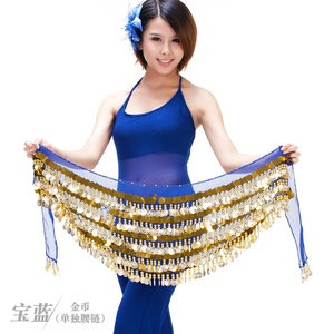 Bestdance Belly Dance 5 Layers Coins Hip Scarf Belt Dance Costume Skirt Festival <strong>Performance</strong> <strong>Wear</strong> - Product Image 3
