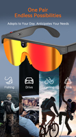 Lunettes intelligentes IA pour le cyclisme en extérieur avec protection UV, lunettes de soleil sportives, enregistrement vidéo, lecteur de musique, lunettes connectées