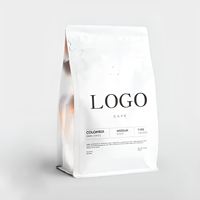 Sacs d'emballage PE à fond carré, refermables, anti-odeur, anti-humidité, avec logo personnalisé, pour protéines en poudre, grains de café