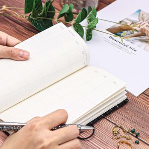 A6, planificador semanal sin fecha, cuaderno de bolsillo, organizador de horarios, <span class=keywords><strong>Agenda</strong></span>, cubierta de tela, diario para el año, mes, semana, Planes, notas - Product Image 4