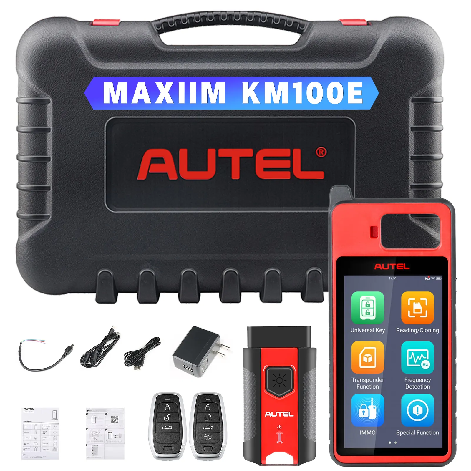 Autel KM100 X E IMMO Car Key Programmer Maxi iIM PRO Auto key Programming Diagnostic Tools Scanners Altar Maxilm KM100X KM100E