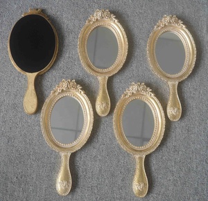 <strong>Vintage</strong> Rose <strong>Art</strong> Decorative Resin Hand <strong>Mirror</strong> - Product Image 4