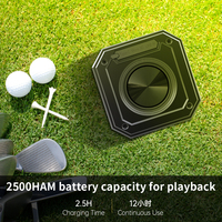 Speaker Portabel Nirkabel untuk Kereta Golf, Speaker Golf Magnetik Tahan Air IPX7 Mendukung Interkoneksi TWS, Kartu TF