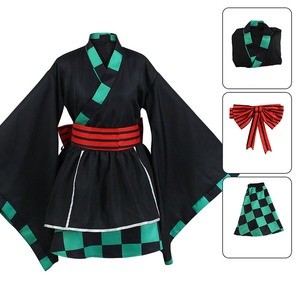 Anime Kamado Tanjirou Demon Slayer <span class=keywords><strong>Cosplay</strong></span> Costume Kimetsu no Yaiba Costume Halloween Kamado Nezuko Agatsuma <span class=keywords><strong>Zenitsu</strong></span> - Product Image 2