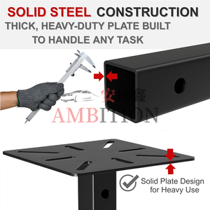 AMBITION Heavy Duty Hitch <strong>Vise</strong> Mount Plate Adjustable Height <strong>Vise</strong> Holder For 2-Inch Receiver Portable <strong>Bench</strong> <strong>Vise</strong> Stand For Truck - Product Image 2