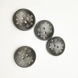 Giá Rẻ Gỗ Tự Nhiên Thủ Công Nút 25 Mm 2 Lỗ Gỗ Trang Trí In Nút Cho Quần Áo - Product Image 4