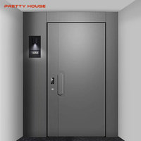 Puerta Exterior Principal Moderna Insonorizada, Acabado en Aleación de Aluminio, Puerta Frontal Antirrobo para Casa