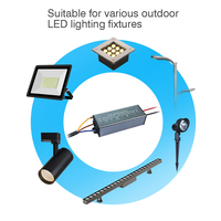 Controlador LED para Exteriores Aislado, Impermeable IP65, Corriente Constante, 10W 20W 30W 40W 50W 100W