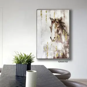 Hand Painted Impressionist Home Goods Wall Art Canvas Running Horse Oil Painting