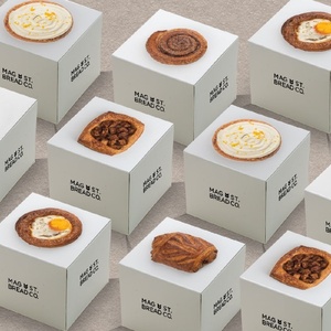 Cajas de Embalaje de Alimentos de Cartón Blanco Planas, Ecológicas y de Lujo Personalizadas para <span class=keywords><strong>Sushi</strong></span>, Donuts, Pasteles, Galletas, Tartas de Huevo - Product Image 6