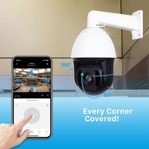 Câmera CCTV IP <span class=keywords><strong>PTZ</strong></span> Dome com Zoom Óptico de 36X, 5MP <span class=keywords><strong>CMOS</strong></span>, Áudio Bidirecional, Visão Noturna, <span class=keywords><strong>IP66</strong></span> à Prova d'Água, Detecção de Movimento em Cores - Product Image 4
