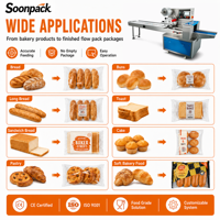 Machine d'emballage automatique pour pain long et baguettes, en stock
