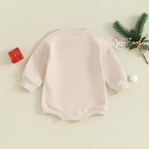 <span class=keywords><strong>Mon</strong></span> <span class=keywords><strong>premier</strong></span> Noël, tenue pour bébé fille ou garçon, nouveau-né, automne-hiver, combinaison, sweat-shirt surdimensionné pour nouveau-né, barboteuse à bulles - Product Image 4