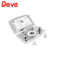 Deve Quincaillerie de porte étanche Mortaise Loquet principal Porte Verre Central Salle de bain Serrure de porte sans clé