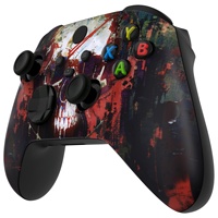Coque avant de remplacement EXtremeRate à motif personnalisé Phantom Skull pour manette Xbox Series X S