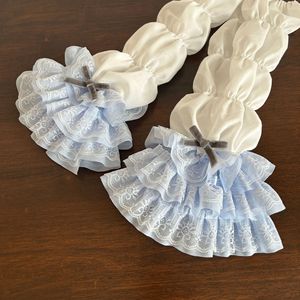 Guanti da <span class=keywords><strong>braccio</strong></span> trasparenti in pizzo multistrato con bordo arruffato elegante in pizzo con decorazione a bracciolo gotico - Product Image 4