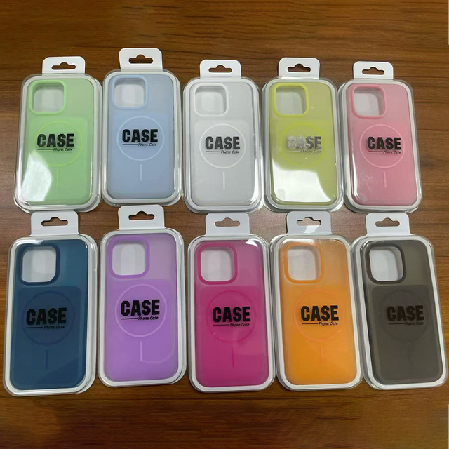 JOYPORODO GS008 Trendy Silicone Magnetic Phone case for iPhone 11 12 13 14 15 16 17 Pro Max Shatterproof Frosted Coque