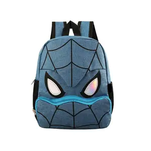 Cartoons Design Kids Spider-man Kindergarten Bags With Mesh Pockets Mini Boy's School Pack