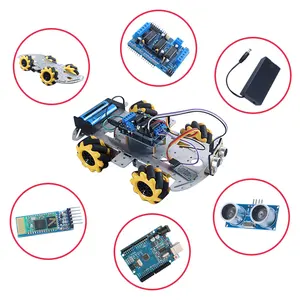 2023 Nieuwe Diy Smart Robot Starter Kit Afstandsbediening Aluminium Robot Chassis Voor Studenten Voor Onderwijs & Maker Boards