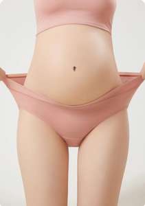 Ropa Interior de Maternidad de Micro-Modal Lujosamente Suave - Bragas de <span class=keywords><strong>Embarazo</strong></span> de Tiro Bajo con Refuerzo Antibacteriano y Soporte para el Vientre, Pre y Postparto - Product Image 3
