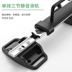 Clothing Organizer Top Mounted Rail Wall Mounted Removable <b>Hanging</b> Rod Rectangle Die Casting Hardware Accessory - Product Image 2