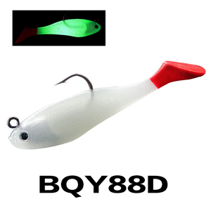 Fabrika doğrudan satış Burst 8Cm 9.5G yumuşak yem paketi kurşun balık T kuyruk yem mandalina balık levrek - Product Image 5