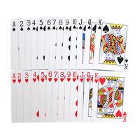 Cartes à jouer en PVC personnalisées avec logo en feuille d'or, promotion d'usine en Chine, fabricants de cartes à jouer personnalisées