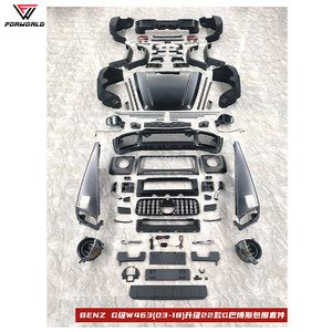 Fuente de fabricación, parachoques delantero de coche, parachoques trasero, rejilla, capó, lámpara de guardabarros para Mercedes Benz Clase G W463 09-18 a 2022 <span class=keywords><strong>Barbus</strong></span> - Product Image 2