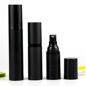 Offre Spéciale noir en plastique brume continue parfum noir mat en plastique vide bouteille vaporisateur de brume pack 15ml 20ml 30ml 50ml