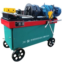 Machine à rouler les fils métriques BDJD UNC BSW pour barres d'armature en acier, barres en acier de 12-50 mm, filetage droit, 3 phases, 380 V, 50 Hz, 5,5 kW, facile à utiliser