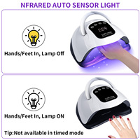 ZHIJIA Nouvelle Lampe à Ongles Professionnelle X19 Haute Puissance 320W en Plastique, Séchage Rapide pour Vernis Gel, Machine de Photothérapie LED pour Usage Domestique et en Salon