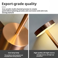 Lampe de bureau LED I-Design en métal à chargement simple pour bar restaurant ornement de bureau extérieur