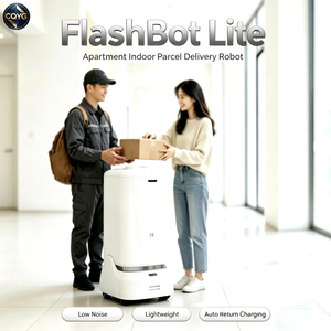 <span class=keywords><strong>Robot</strong></span> de livraison léger FlashBot Lite |   Support en aluminium aéronautique pour <span class=keywords><strong>robot</strong></span> de livraison de colis à faible bruit pour bureaux et appartements - Product Image 1