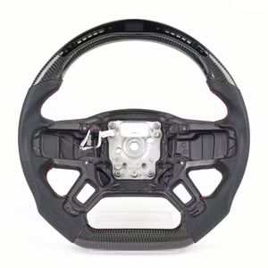 Volante de Fibra de Carbono Forjado de Fondo Plano para Land Rover Discovery 5 <span class=keywords><strong>Defender</strong></span> 2016 2017 2018 2019 2020 2021 <span class=keywords><strong>2022</strong></span> 2023 2024 - Product Image 6