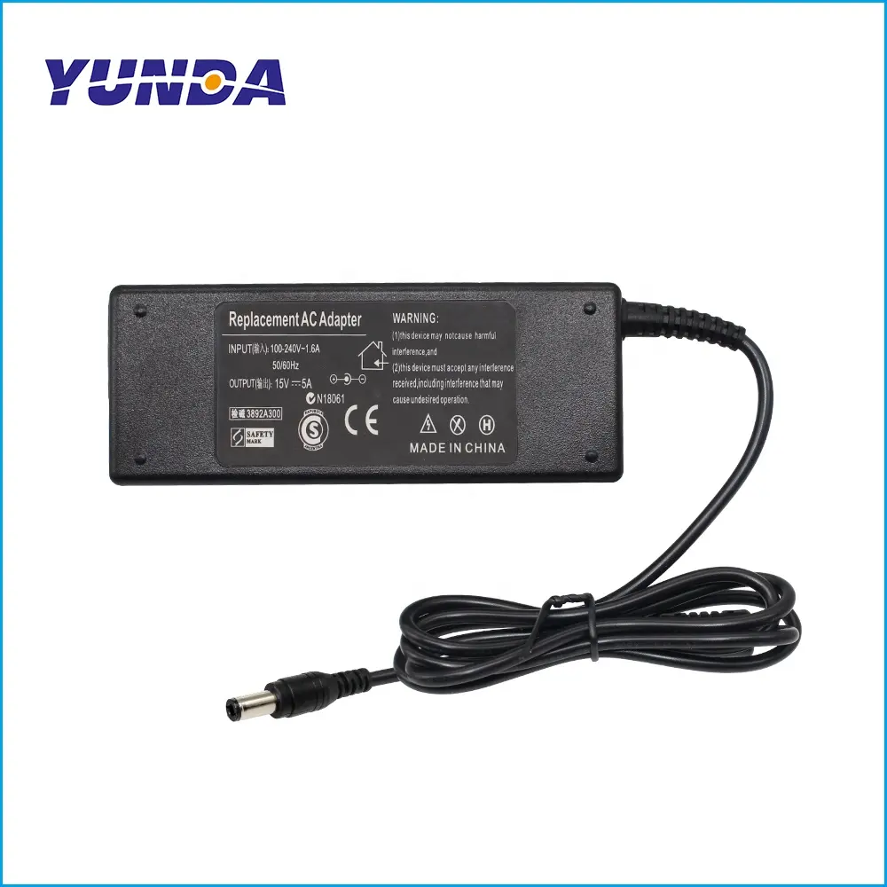 15V 6A 90W Laptop Power AC Adapter Charger Supply for Toshiba Satellite A100 A105 M100 M105 M30 A50 M50 PA2501U PA2521U 6.3*3.0