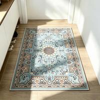 Vintage Persisches Muster Dekorativer Bodenteppich Waschbar Rutschfest Bedruckter Orientalischer Teppich für Heim-Innendekoration