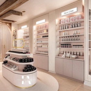 Fabrika kaynaklı güzellik kozmetik özel Logo baskı seçeneği için makyaj malzemesi teşhiri raf - Product Image 2