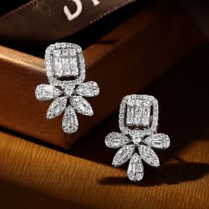 Dylam Newest Women Luxury Accessories Jewelry 925 Sterling Silver <b>Cutely</b> 5A CZ Shaped Pineapple Stud <b>Earrings</b> - Product Image 5