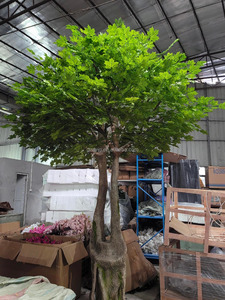 Arbre artificiel de haute qualité, arbre de sycomore, arbre de camphrier, grand arbre décoratif pour l'intérieur et l'extérieur, lieu pittoresque, restaurant, plante, arbre paysager - Product Image 3