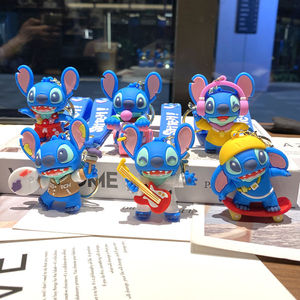 Gantungan Kunci Boneka Stitch Kartun, Gantungan Kunci Stitch Street Stitch Baru, Hadiah Kecil Game City, Grosir - Product Image 1