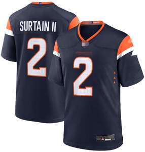 Jersey Denver Broncos Musim Baru 2026 # 2 Kaos Sepak Bola Amerika Patrick Surtain II Grosir di Cina Atasan Pendek Murah - Product Image 1