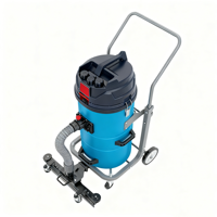 Aspirateur industriel électrique TJ5400FP 5400W, 80L, en acier inoxydable, aspiration 26Kpa pour poussières de métal, béton, bois et impression