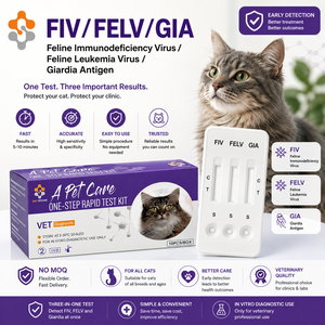 ชุดตรวจหาแอนติเจนไวรัสคาลิคิวไวรัสในแมว (FCV) แบบคอลลอยด์โกลด์ ใช้ตัวอย่างจากไม้พันสำลีสำหรับแมว อุปกรณ์วินิจฉัยโรคสัตว์ - Product Image 6