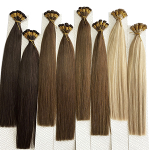 Extensions de cheveux vierges Remy Doris Beauty, volume sans couture, nouées à <span class=keywords><strong>la</strong></span> main, qualité supérieure, trame simple russe, sans perte ni nœuds - Product Image 1
